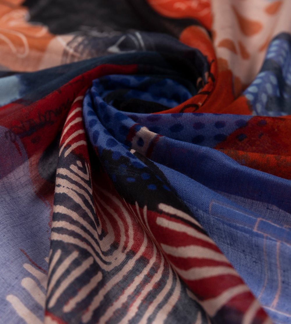 Sal Anekke Kyomu Blue Scarf Damske | 8410796-QL