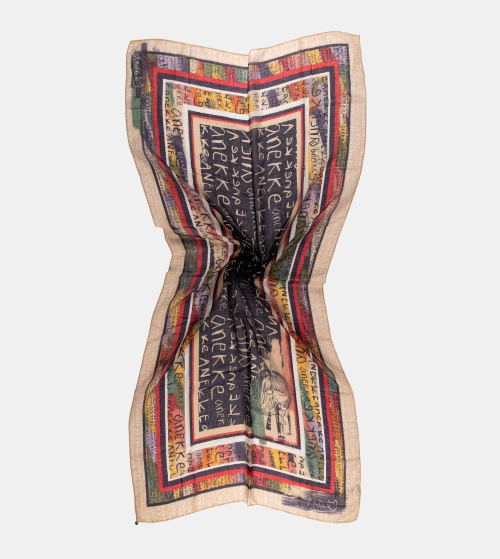 Sal Anekke Magic Souls Navy Print Scarf Damske | 1708425-EQ