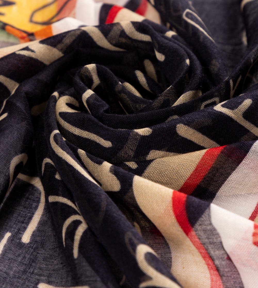 Sal Anekke Magic Souls Navy Print Scarf Damske | 1708425-EQ