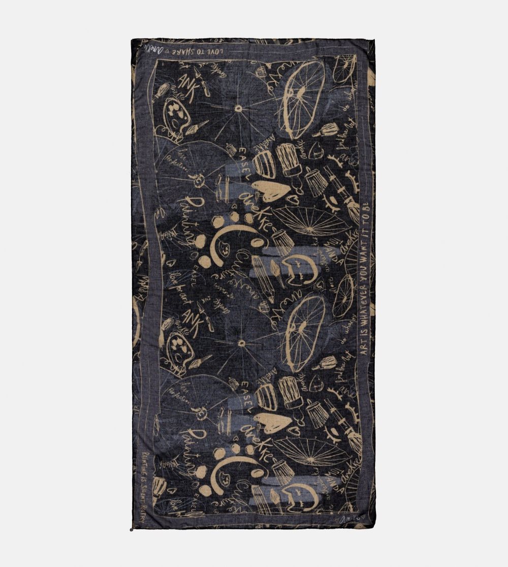 Sal Anekke Palette Black Scarf Damske | 2897516-ZW