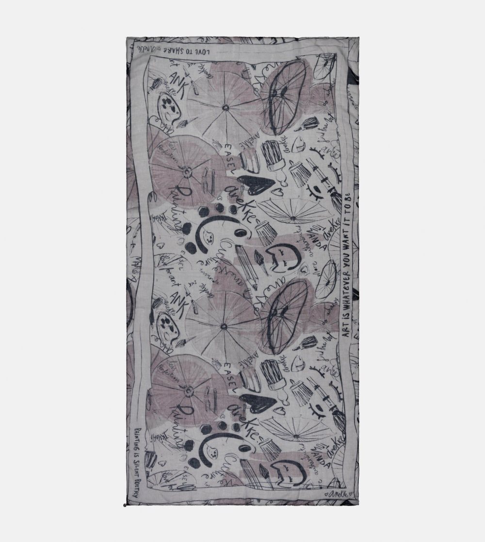 Sal Anekke Palette Grey Scarf Damske | 8963452-JZ