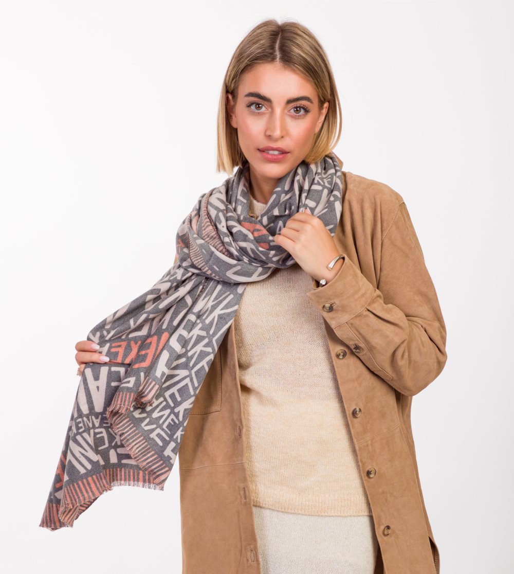 Sal Anekke Pashmina Logo Brown Damske | 2031964-YA