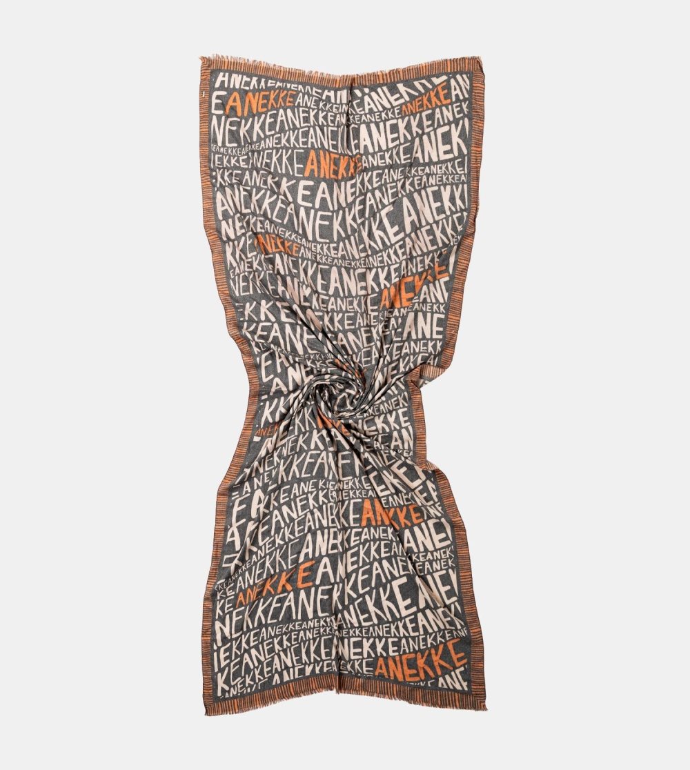 Sal Anekke Pashmina Logo Brown Damske | 2031964-YA