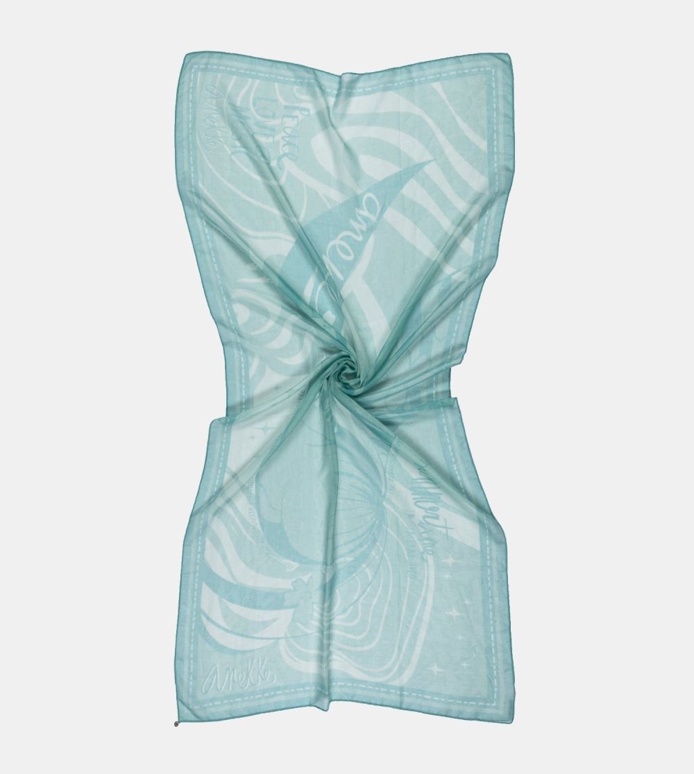 Sal Anekke Peace & Love Green Scarf Damske | 1820493-DR
