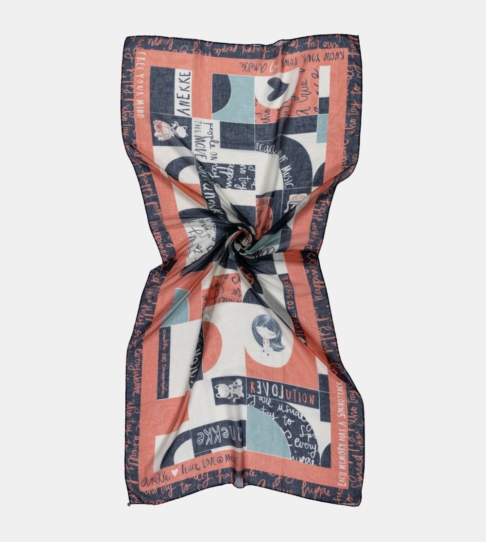 Sal Anekke Sixties Orange Scarf Damske | 4315269-PG