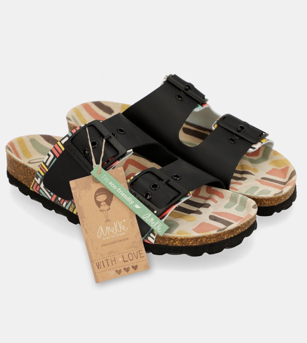 Sandale Anekke Kene Black Bio Sandals Damske | 5261489-WS