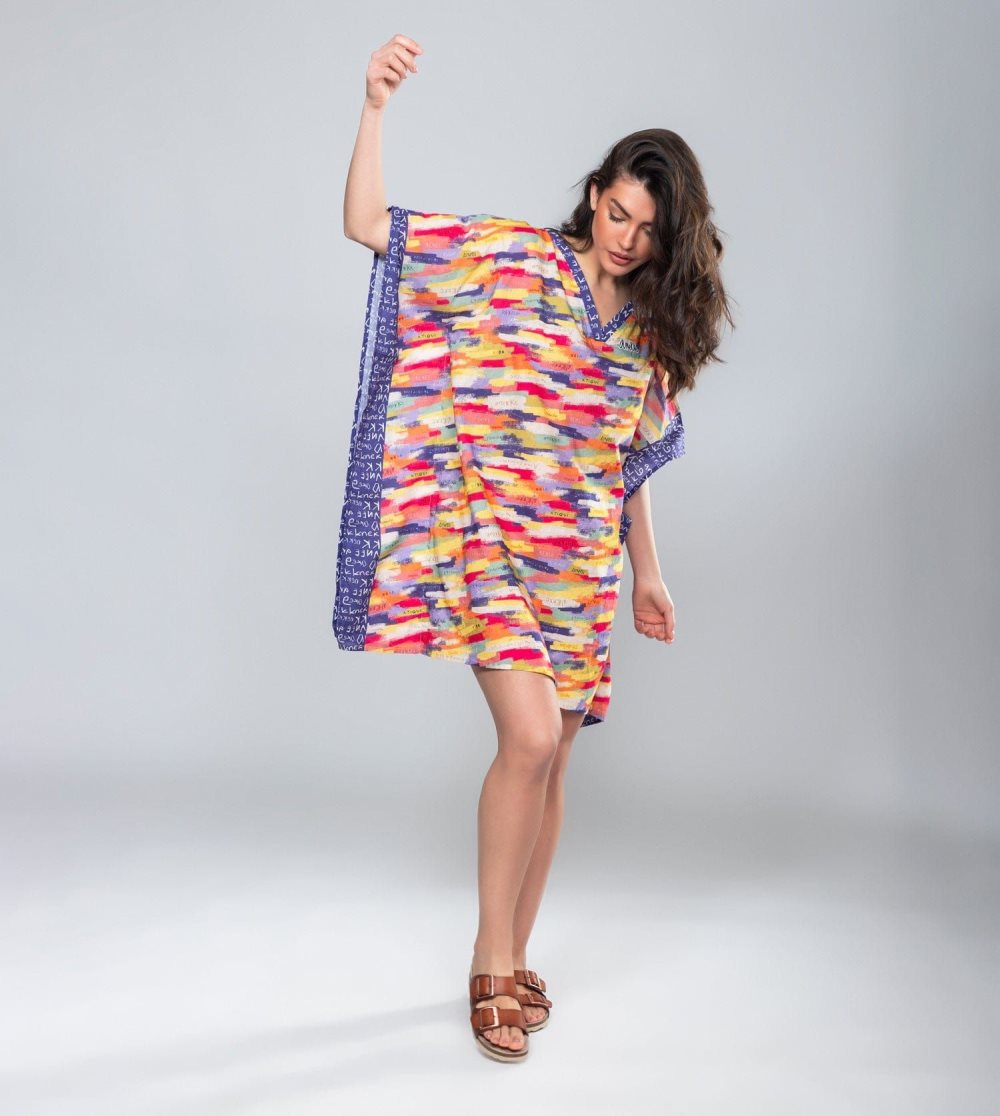 Saty Anekke Kene Print Kaftan Damske | 2879064-QR