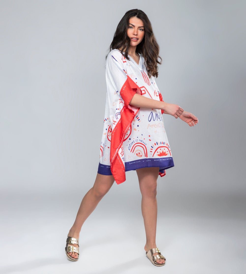 Saty Anekke Magic Souls Print Kaftan Damske | 4306591-YT
