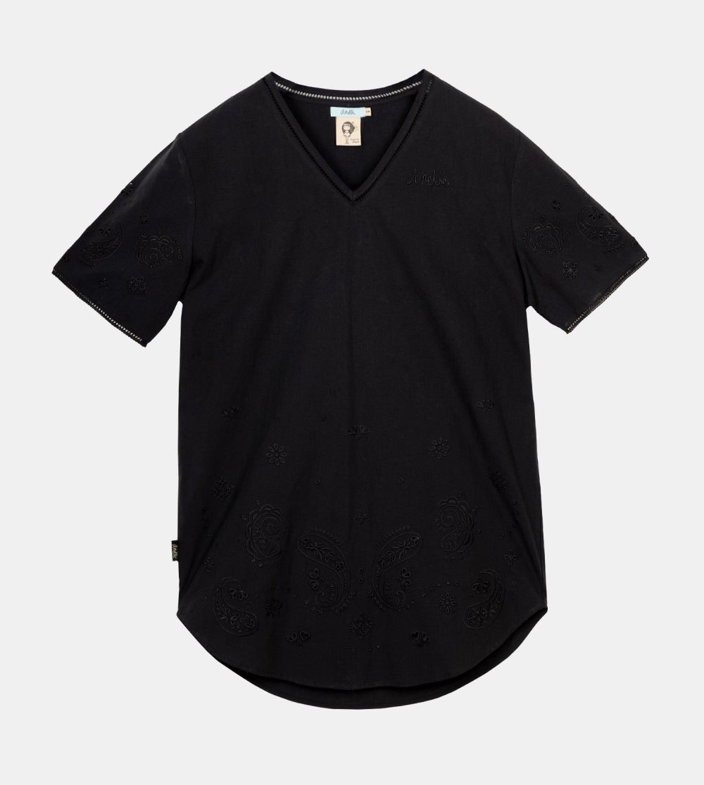 Saty Anekke Short Black Dress Damske | 1905324-SE