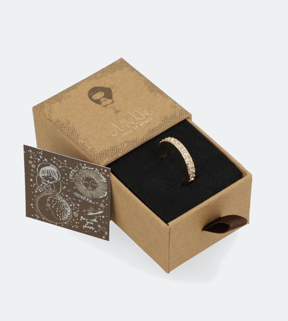 Sperky Anekke Gold Plated Pebbles Ring Damske | 8241935-RU