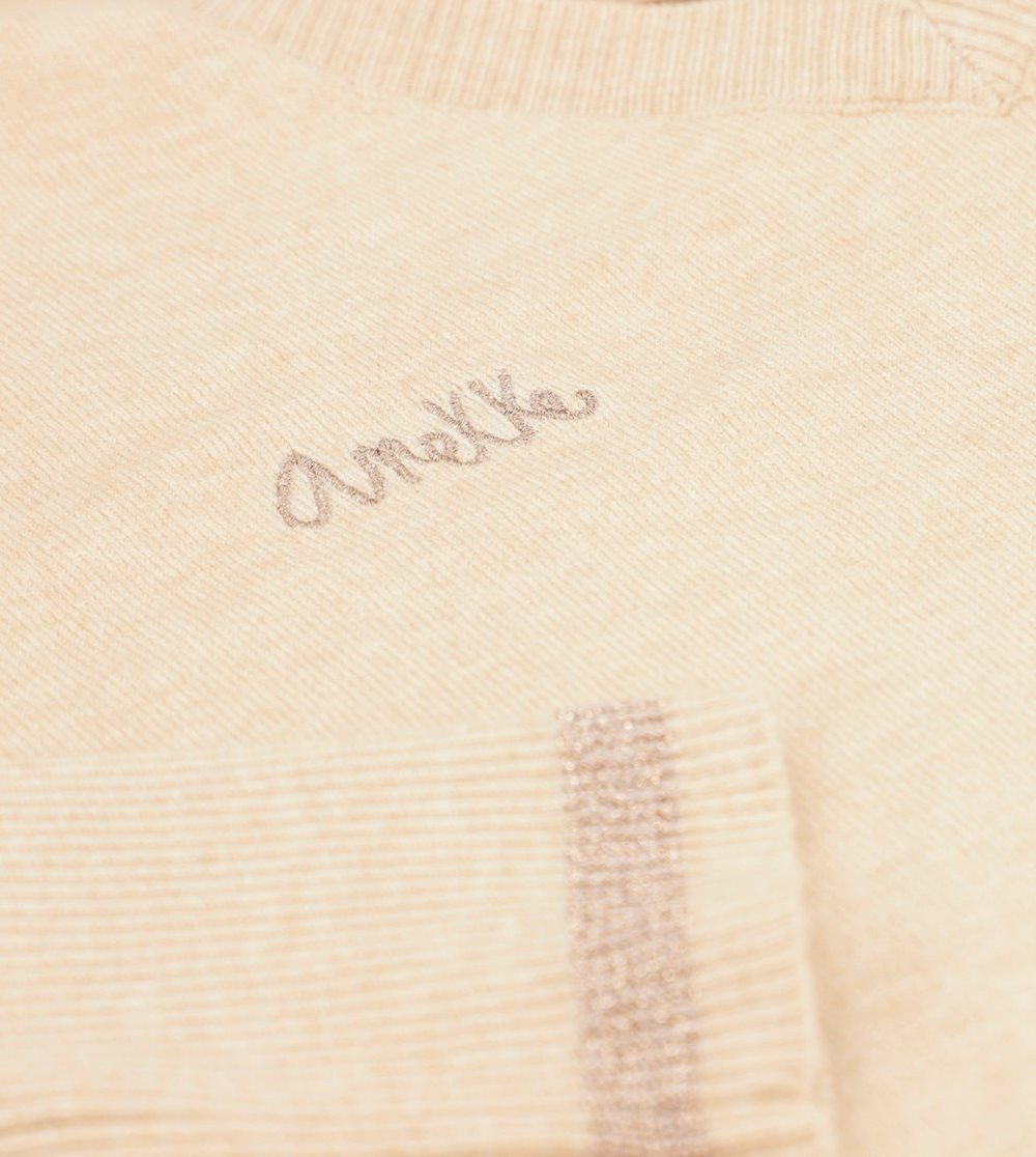 Svetre Anekke Beige Shoen V-neck Sweater Damske | 5967810-IP