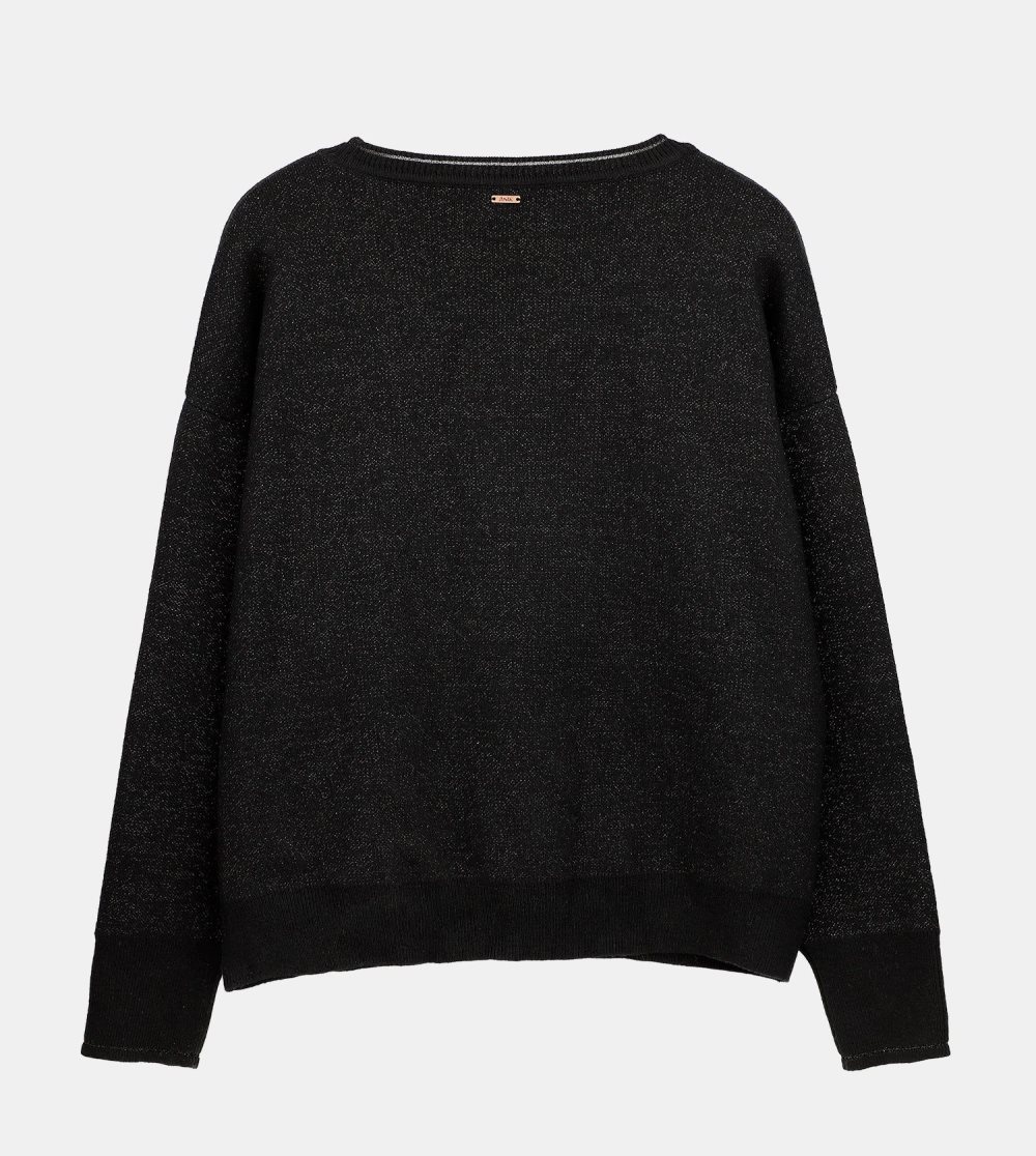Svetre Anekke Black Contemporary Sweater Damske | 8165497-FI