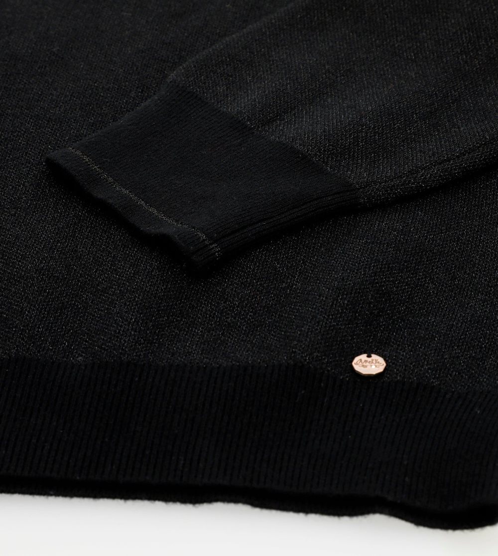 Svetre Anekke Black Contemporary Sweater Damske | 8165497-FI