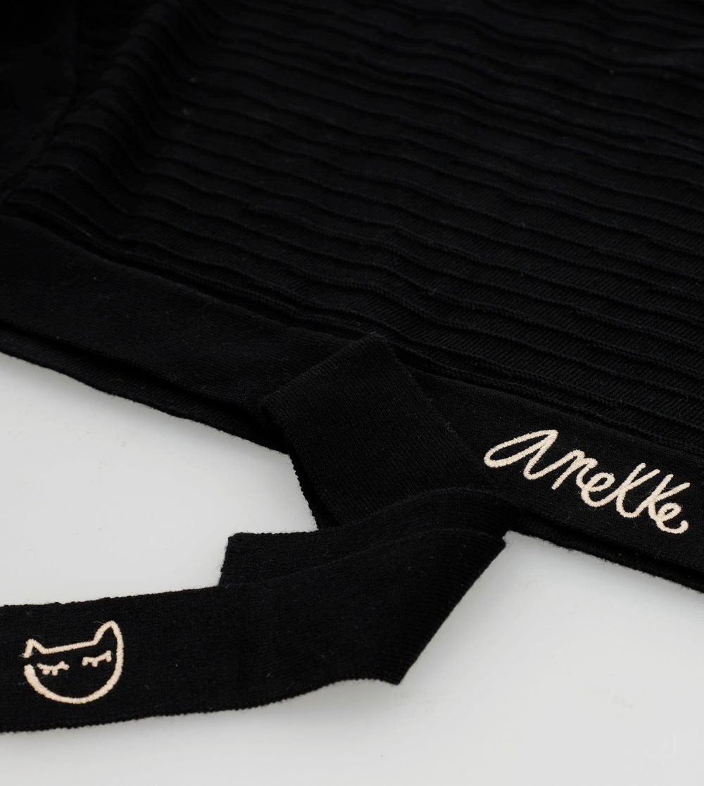 Svetre Anekke Black Shoen Crew Neck Sweater Damske | 0268594-BX