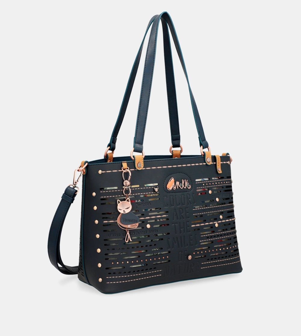 Taška Cez Rameno Anekke Nature Pachamama Navy Blue Large Tote Bag Damske | 4017863-SG
