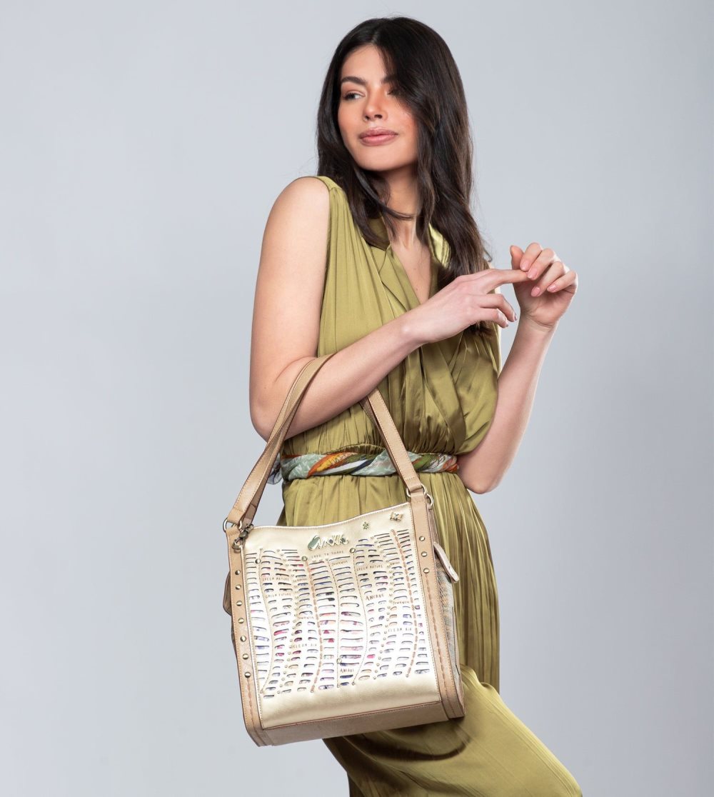 Taška Cez Rameno Anekke Nature Pachamama Golden Crossbody Bag Anekke Damske | 0635294-GD