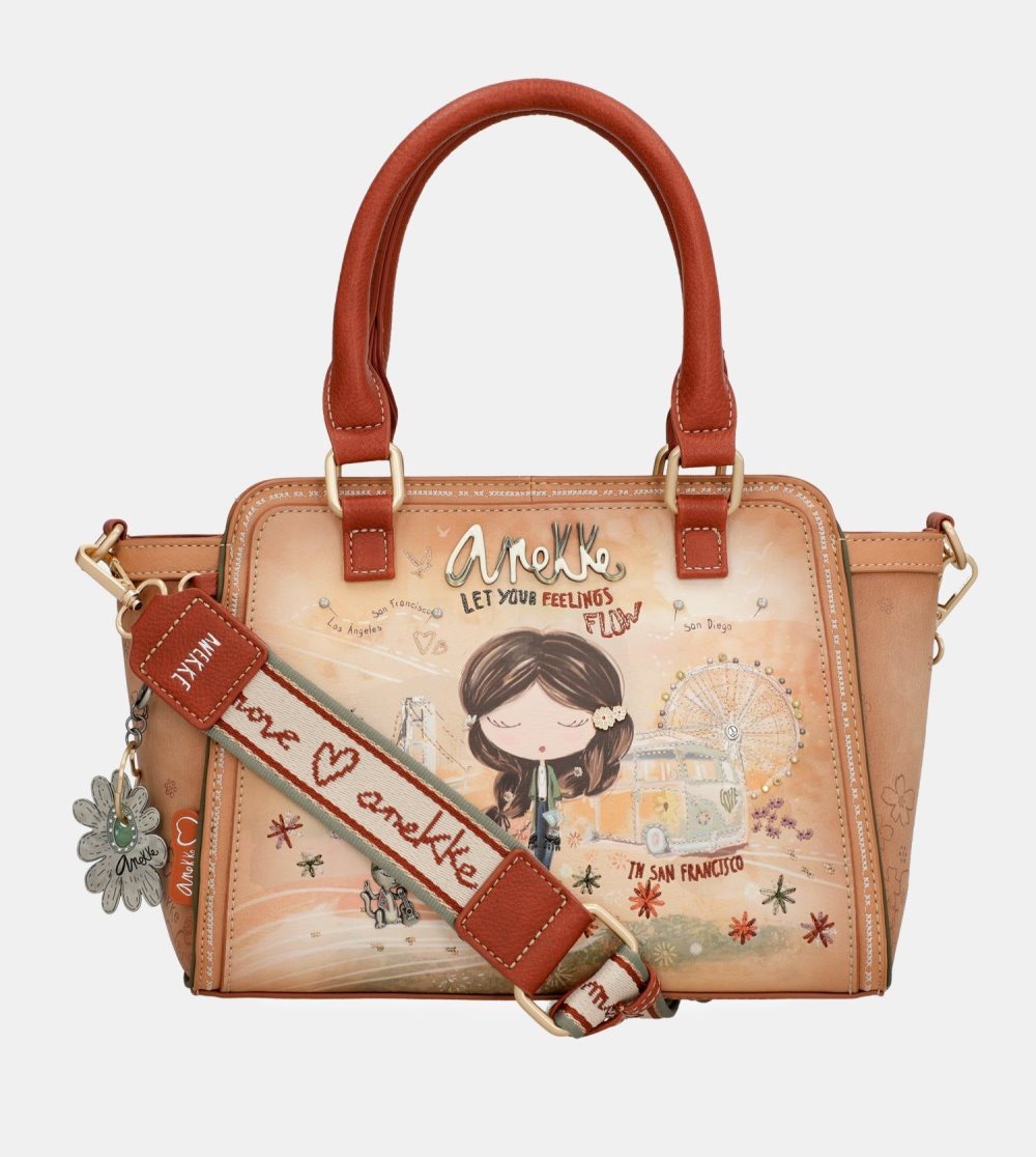 Taška Cez Rameno Anekke Peace & Love Camel Bowling Bag Damske | 1603594-TP
