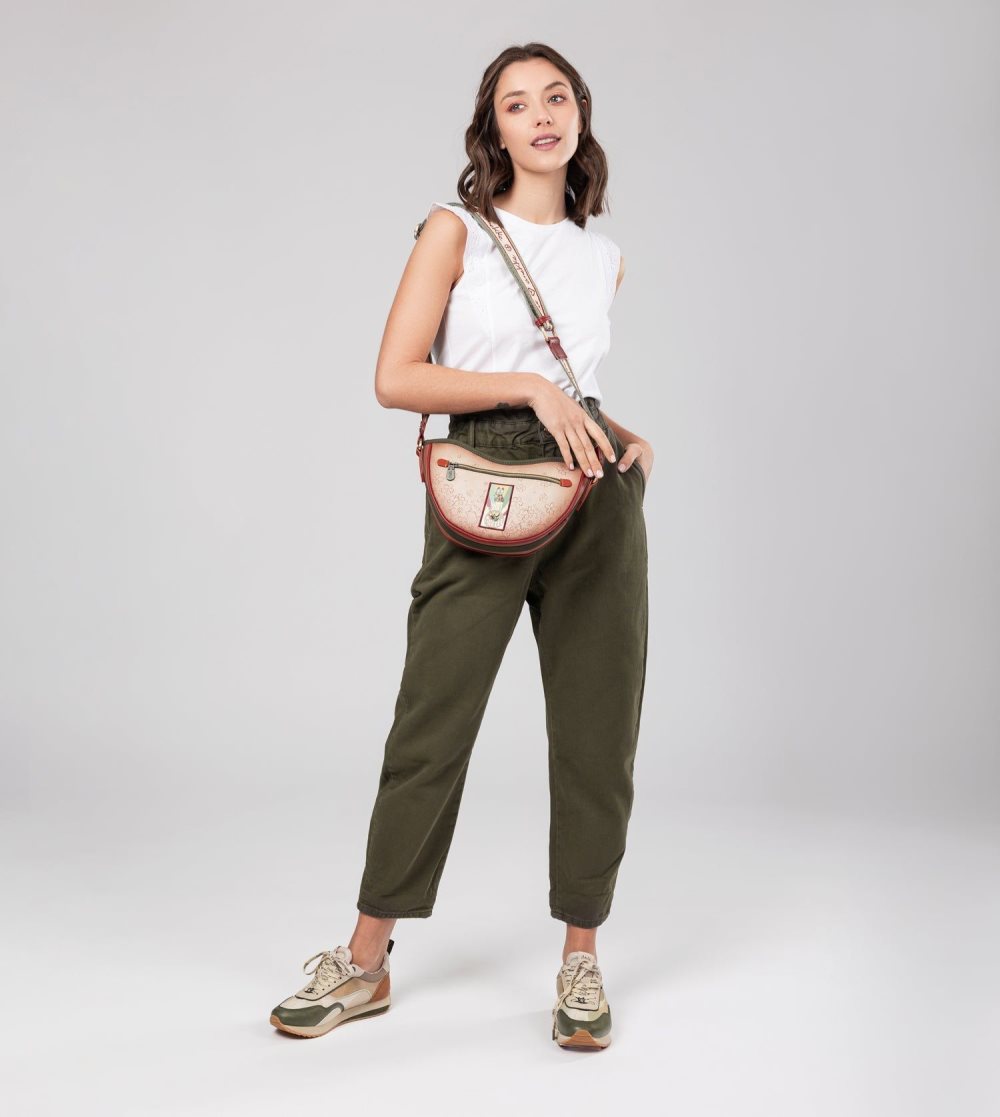 Taška Cez Rameno Anekke Peace & Love Camel Oval Bag Damske | 2491658-DG