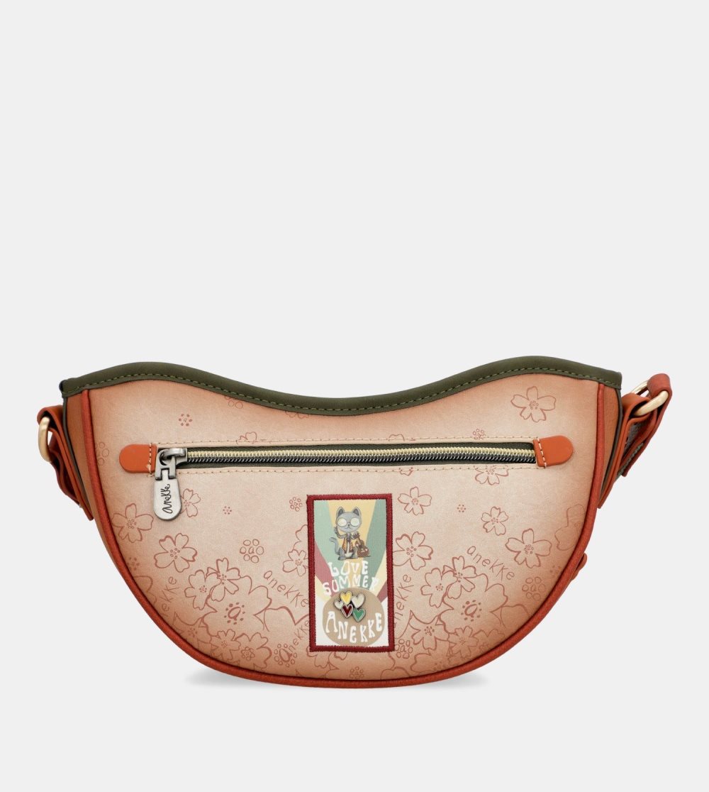 Taška Cez Rameno Anekke Peace & Love Camel Oval Bag Damske | 2491658-DG