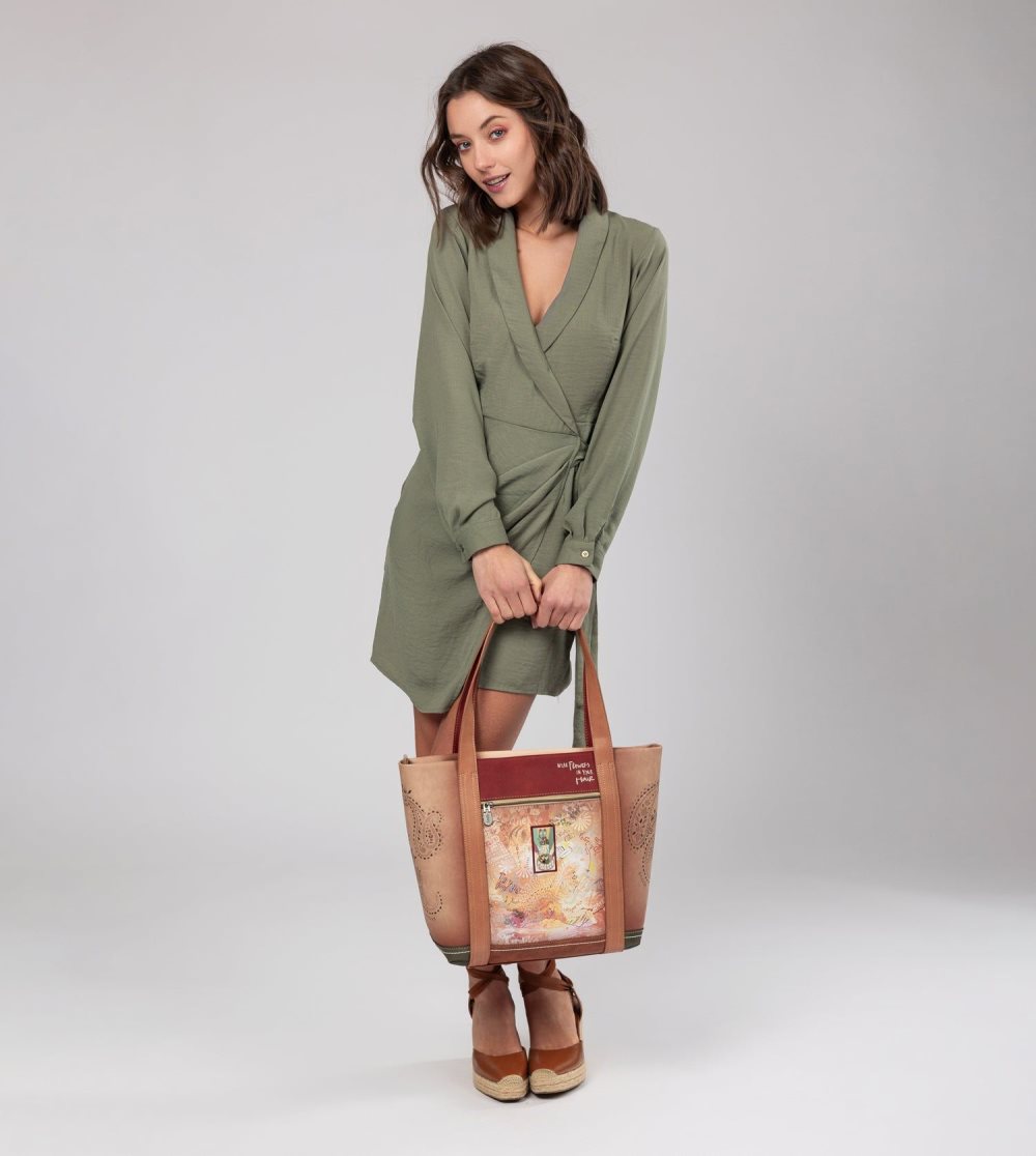 Taška Cez Rameno Anekke Peace & Love Camel Shopping Bag Damske | 3418290-YR