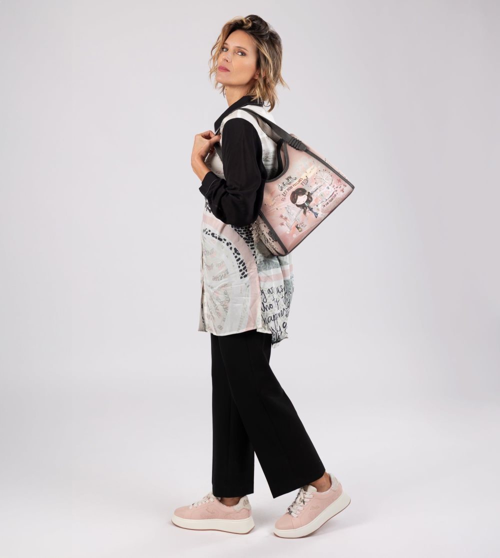 Taška Cez Rameno Anekke Peace & Love Pink Shoulder Bag Damske | 1568239-RS