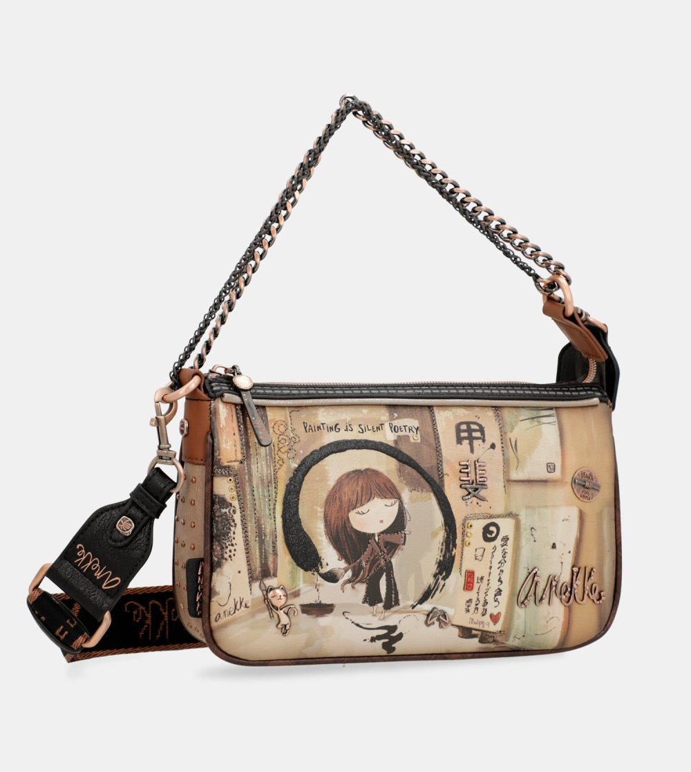 Taška Cez Rameno Anekke Shoen Metal Handle Baguette Bag Damske | 1829056-PN