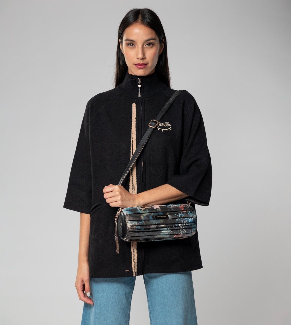 Taška Cez Rameno Anekke Shoen Palette Pleated Cylindrical Bag Damske | 7236940-WA