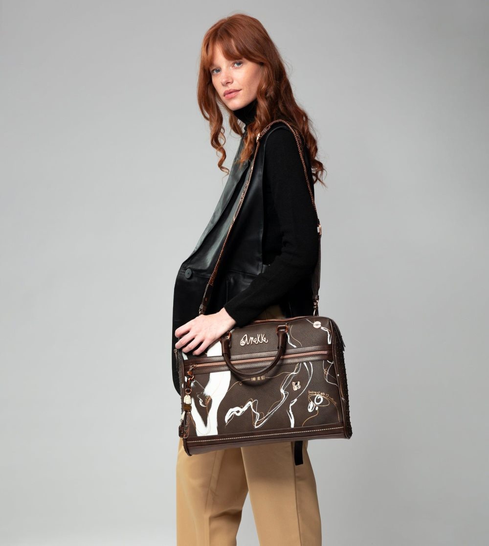 Tašky Na Dokumenty Anekke Brown Briefcase Nature Shodo Damske | 2750486-WA