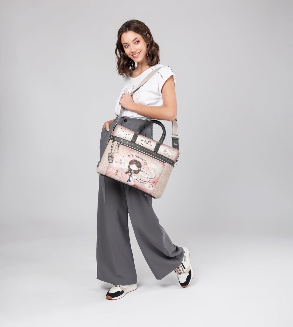 Tašky Na Dokumenty Anekke Peace & Love Pink Briefcase Damske | 8913654-VO