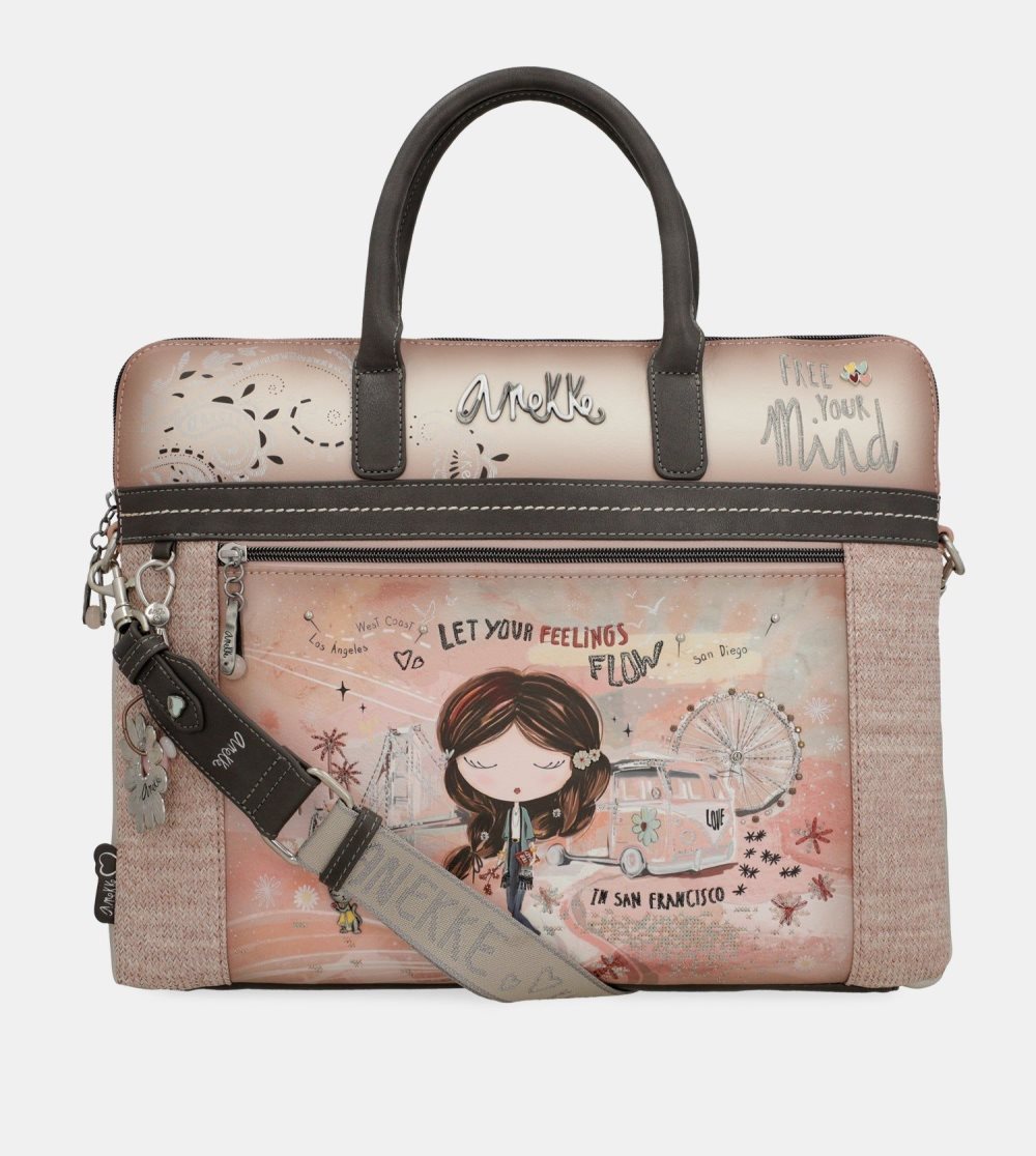 Tašky Na Dokumenty Anekke Peace & Love Pink Briefcase Damske | 8913654-VO