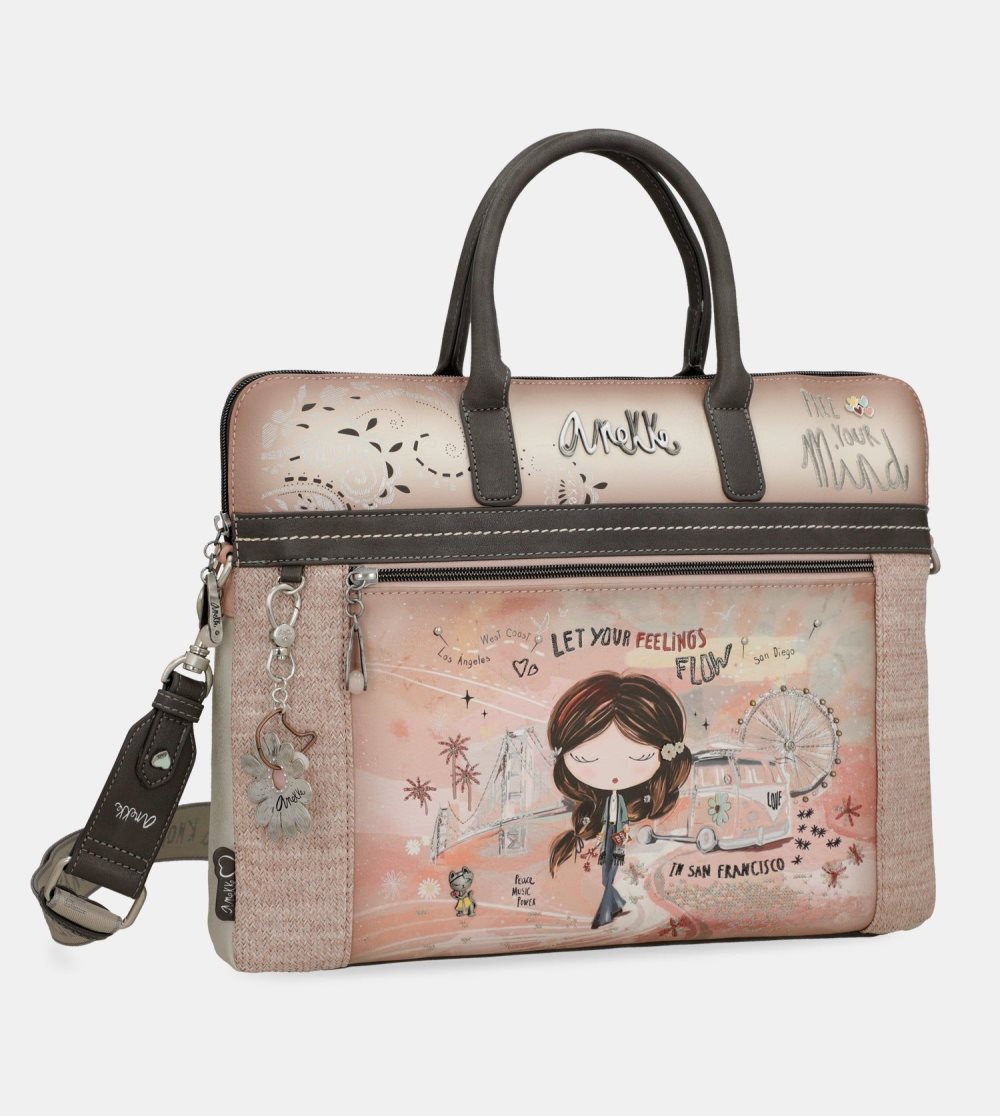 Tašky Na Dokumenty Anekke Peace & Love Pink Briefcase Damske | 8913654-VO