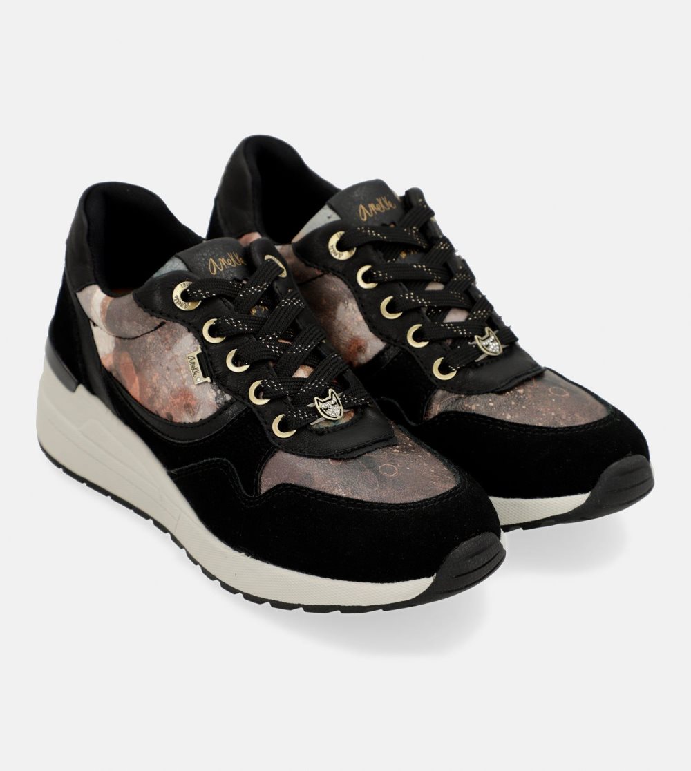 Tenisky Anekke Black Padded Sports Sneakers With Wedge Damske | 5203869-EI