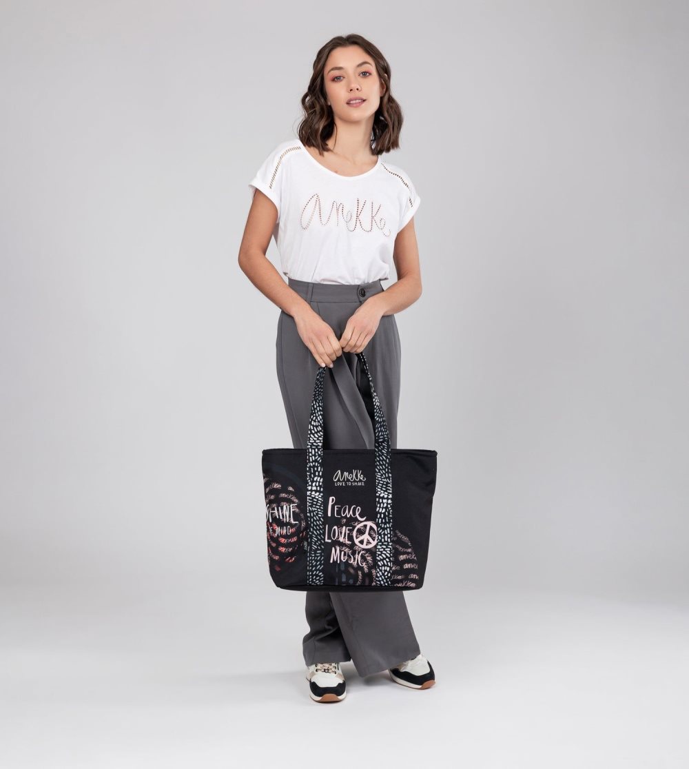 Tenisky Anekke Black & White Wedge Sneakers Damske | 5138462-PX