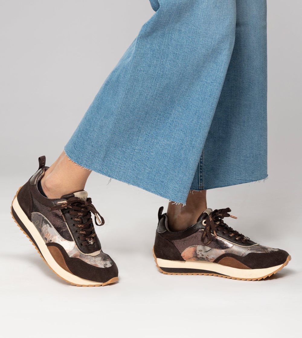 Tenisky Anekke Brown Palette Patterned Sports Sneakers Damske | 4562897-UX