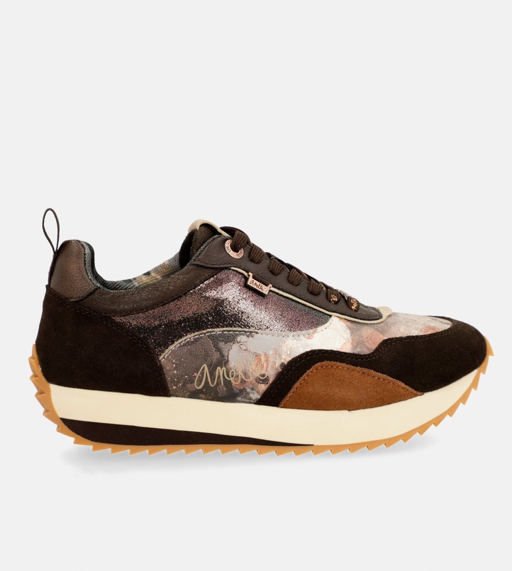 Tenisky Anekke Brown Palette Patterned Sports Sneakers Damske | 4562897-UX