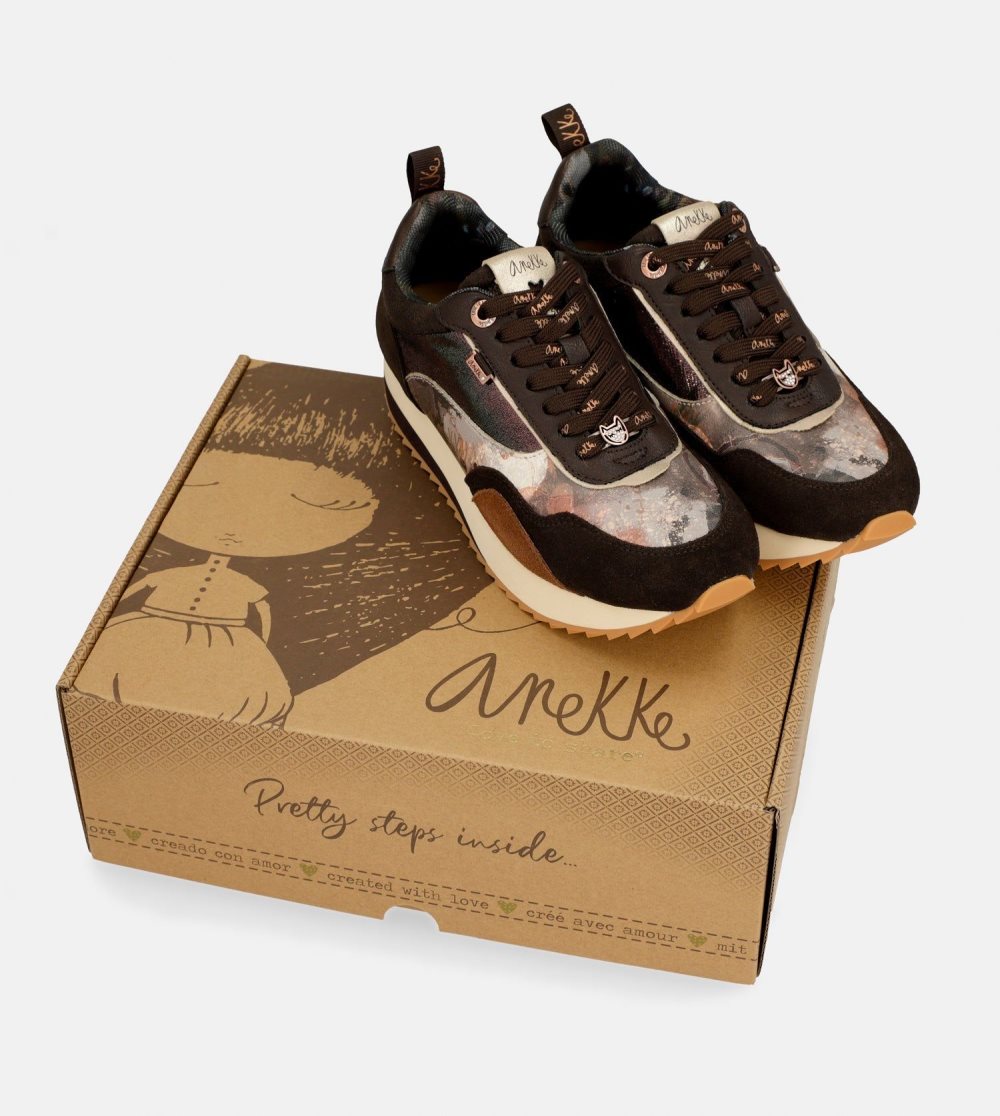 Tenisky Anekke Brown Palette Patterned Sports Sneakers Damske | 4562897-UX