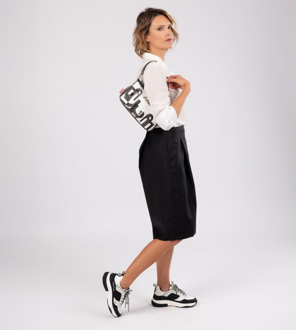 Tenisky Anekke Fashion Black & White Sneakers Damske | 2981576-ZN