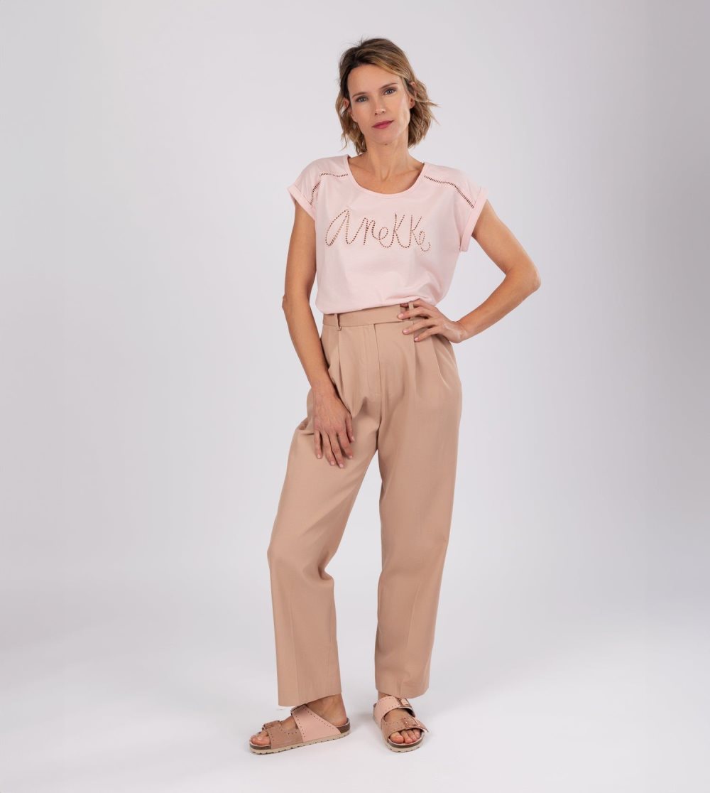 Tricko Anekke Pink T-shirt Damske | 2160954-GD