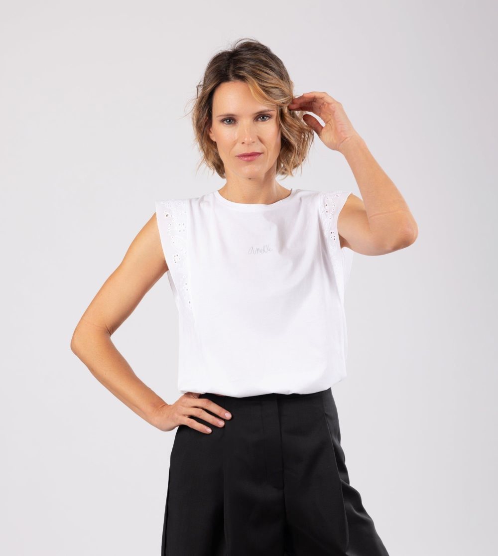 Tricko Anekke White Tank Top Damske | 6517294-OY