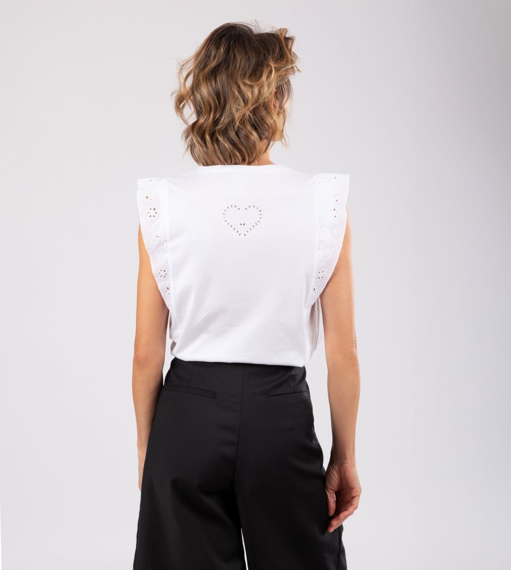 Tricko Anekke White Tank Top Damske | 6517294-OY